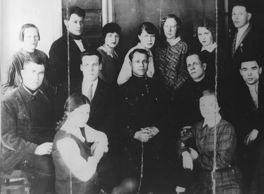 М.А. Рубцов с сослуживцами. Довоенное фото.